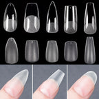 Matte Soft Gel Full Cover Almond Nail Tips