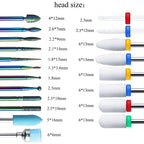 Professional Ceramic and Diamond Nail Drill Bit Set