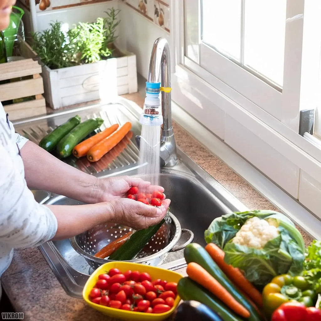 360-Degree Flexible Kitchen Faucet Water Filter