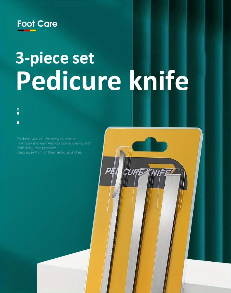 Professional Stainless Steel Pedicure Foot Care Knife Set - 6