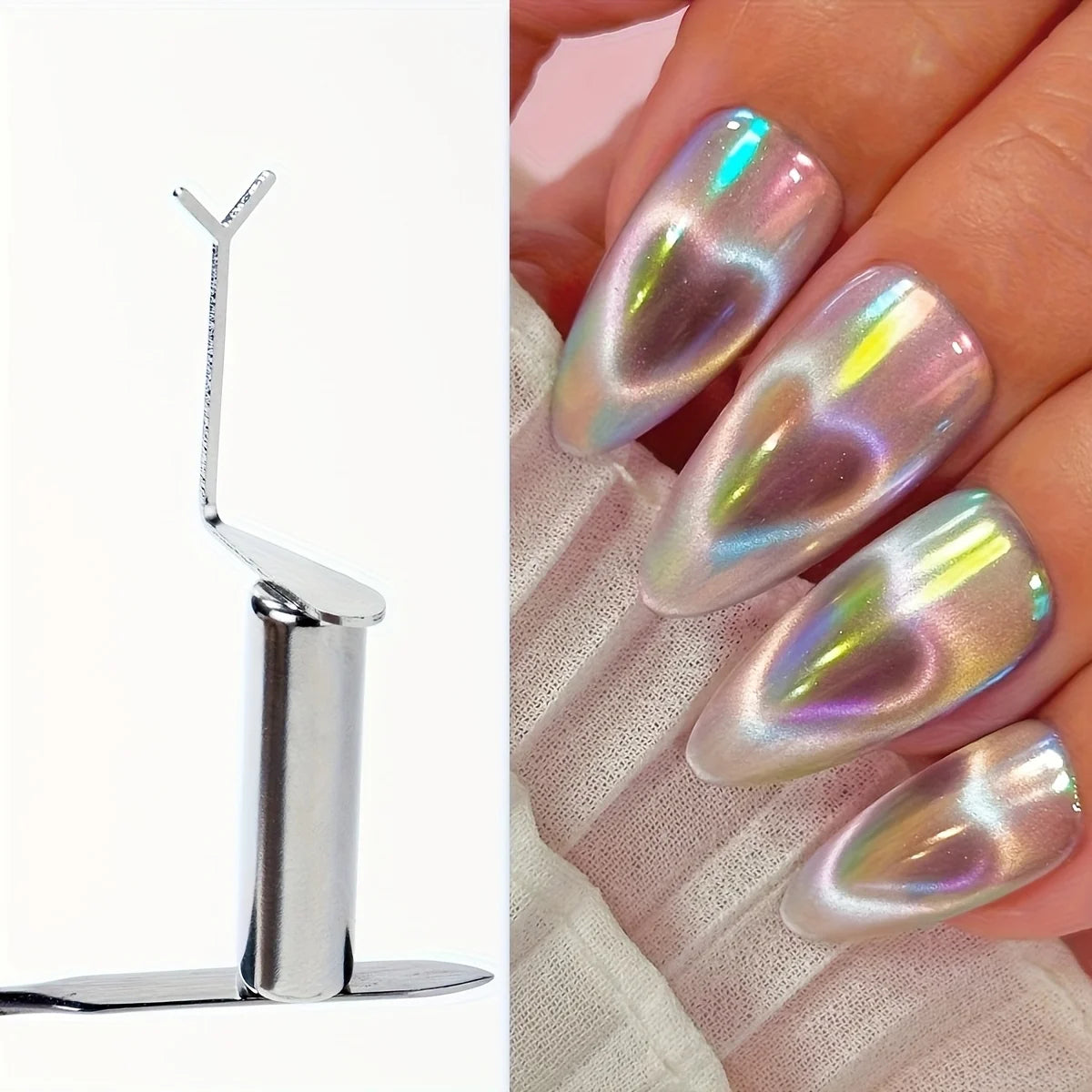 Magnetic Heart Shape Nail Art Tool for Cat Eye Polish - 5