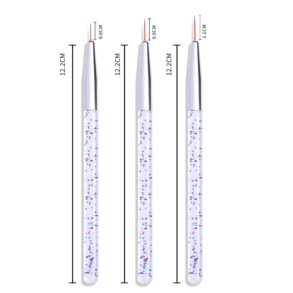 Professional Nail Art Liner Brush Set for DIY Designs