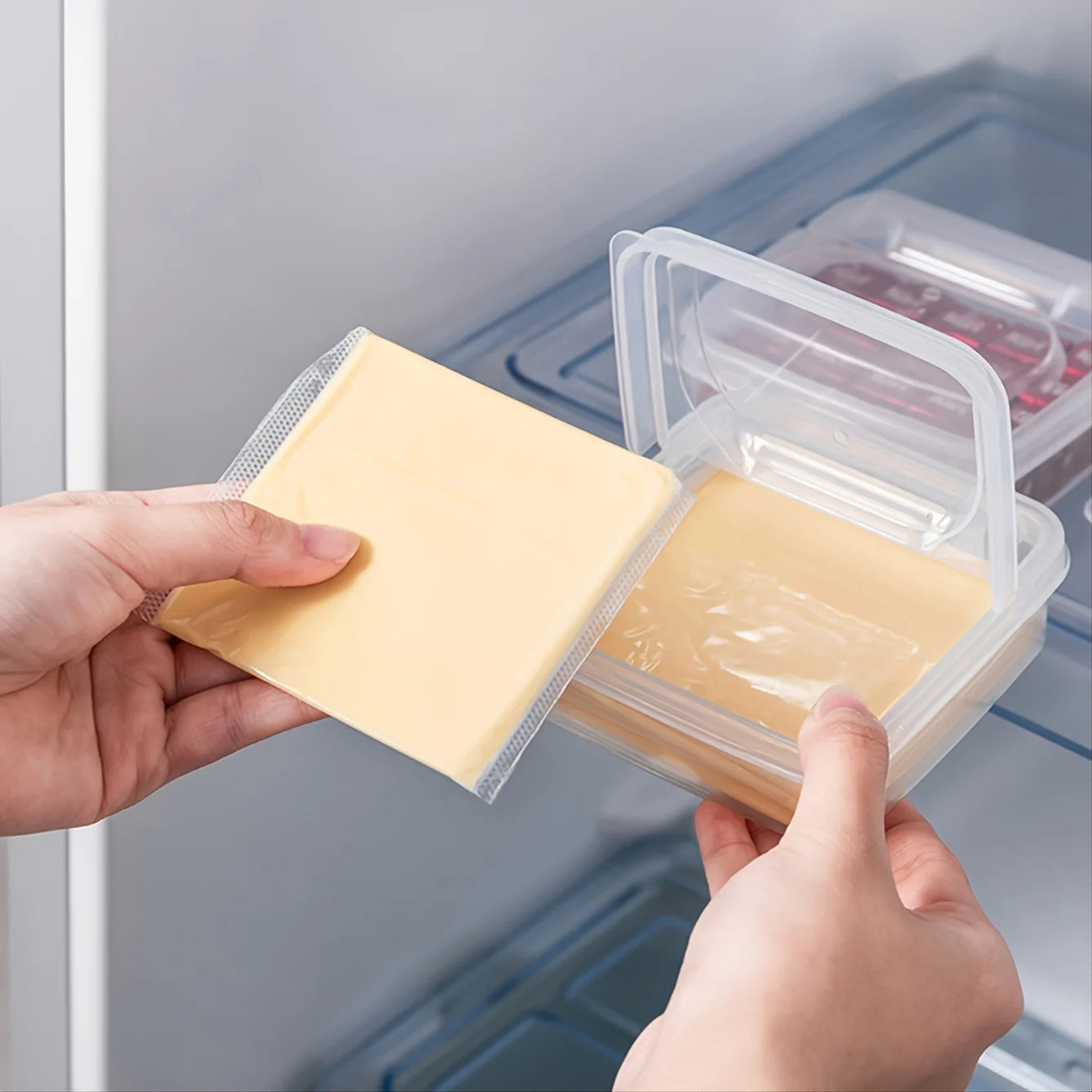Refrigerator Cheese and Butter Storage Container