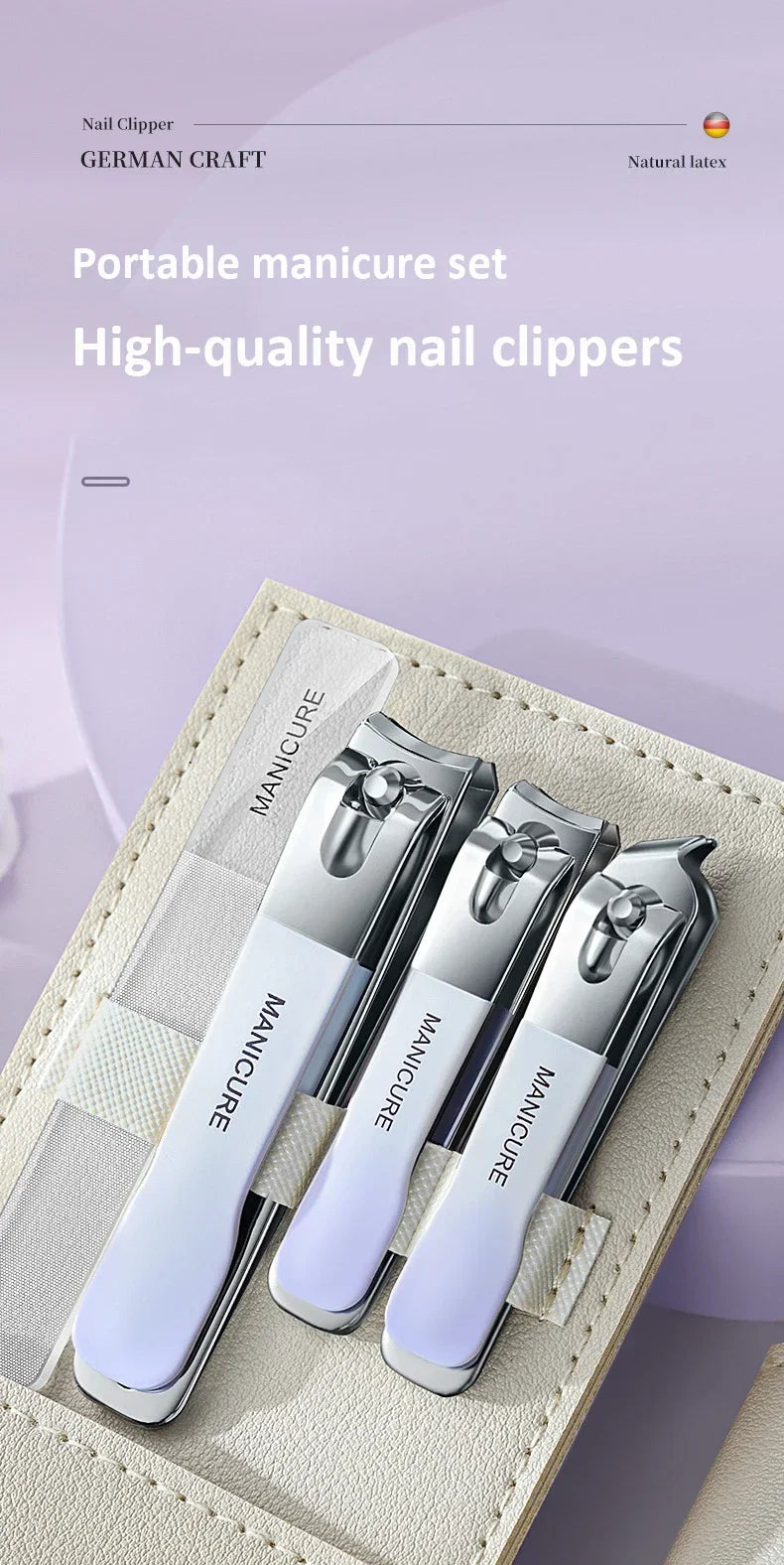 Professional Stainless Steel Manicure and Pedicure Grooming Set
