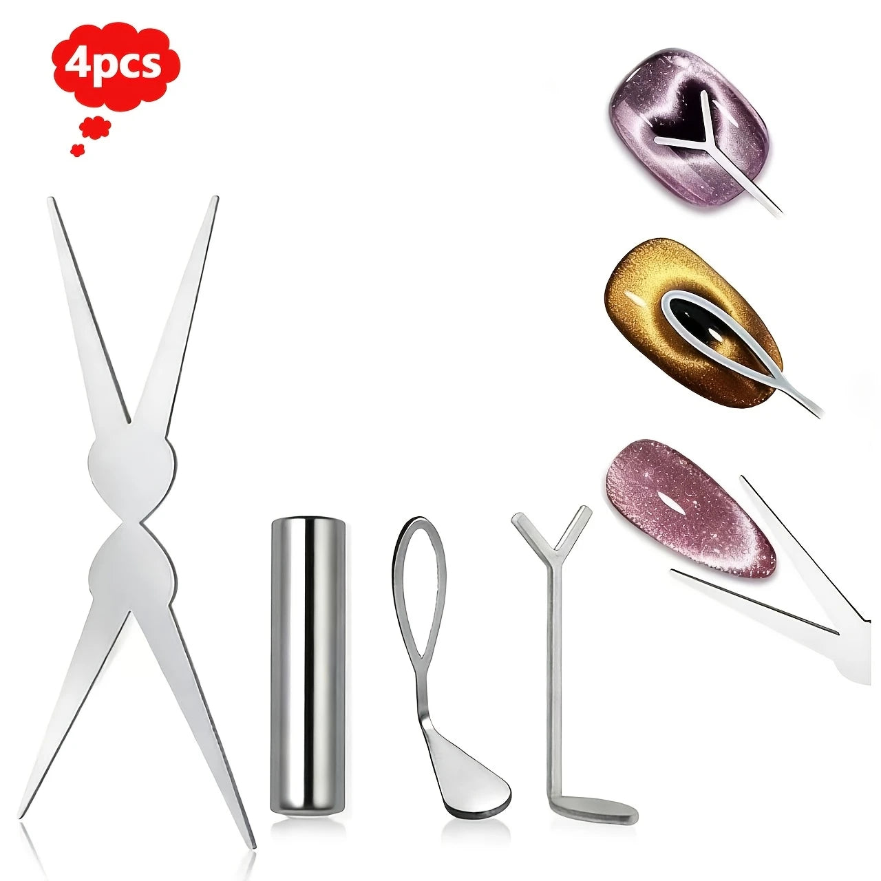 Magnetic Cat Eye Nail Art Shaping Tool Kit