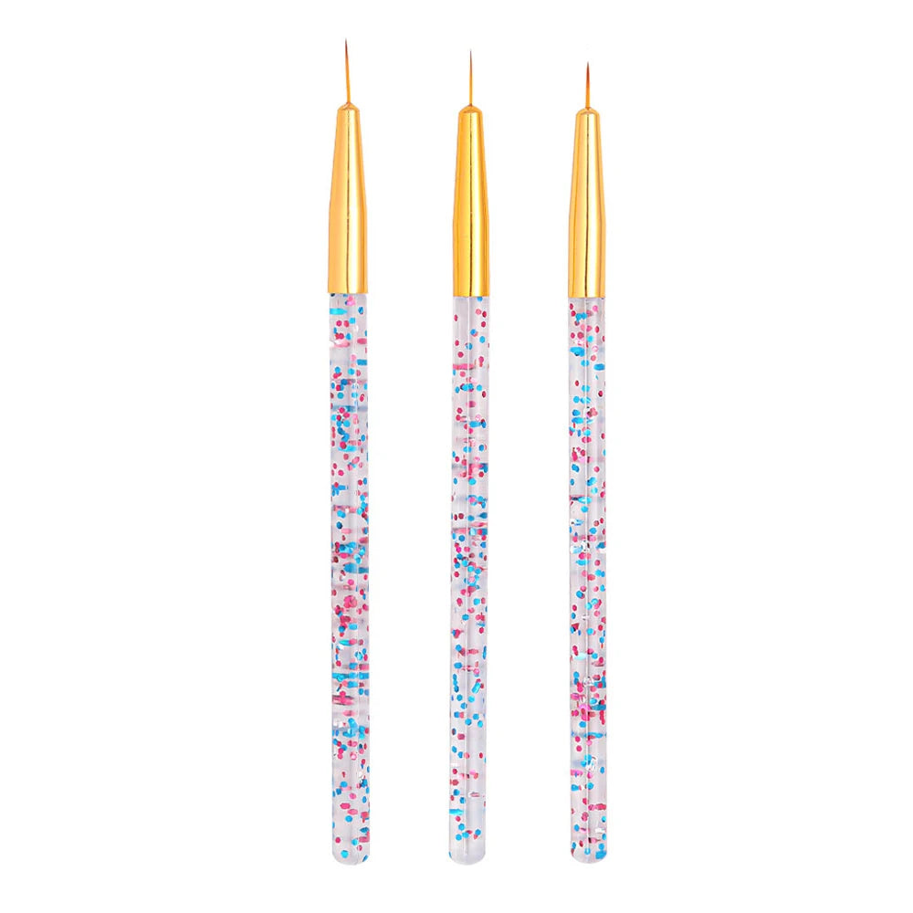 Professional Nail Art Liner Brush Set for DIY Designs - 15