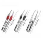 Illuminated LED Eyebrow Tweezer for Precision Grooming