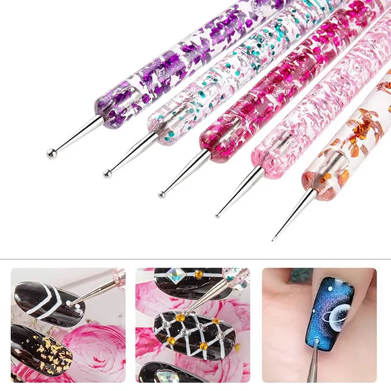 Professional Nail Art Brush and Dotting Tool Set
