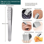 Professional Precision Flat Nose Hair Removal Tweezers