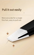 Precision Stainless Steel Eyebrow Tweezer Set
