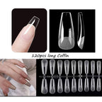Matte Soft Gel Full Cover Almond Nail Tips