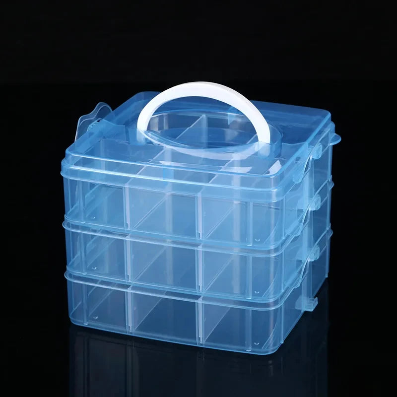 3-Tier Stackable Storage Organizer for Crafts and Jewelry - 10