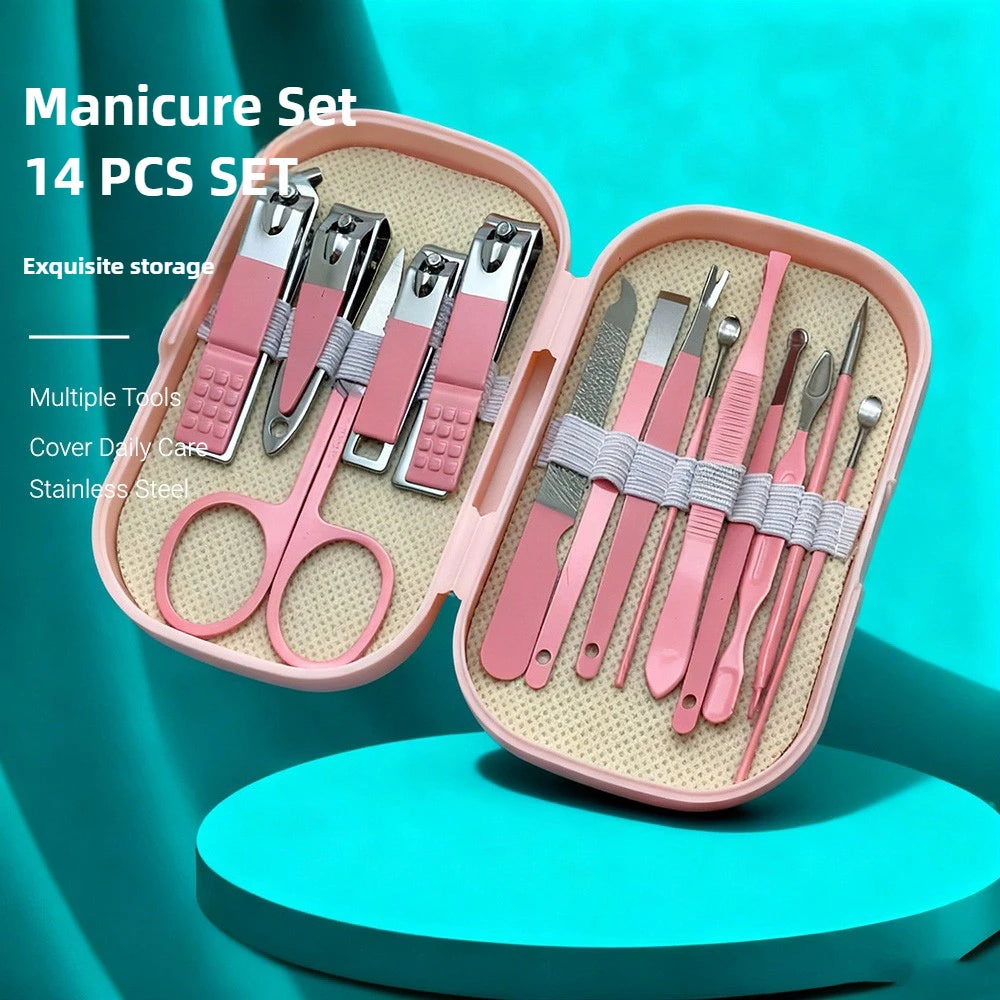 Professional Stainless Steel Manicure and Pedicure Grooming Kit - 2