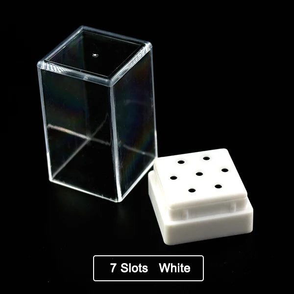 Clear Nail Drill Bit Storage Case - 22