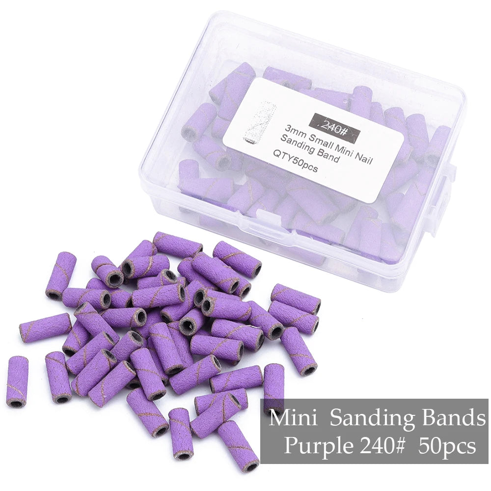 Professional Mini Nail Sanding Bands for Electric Drill - 29