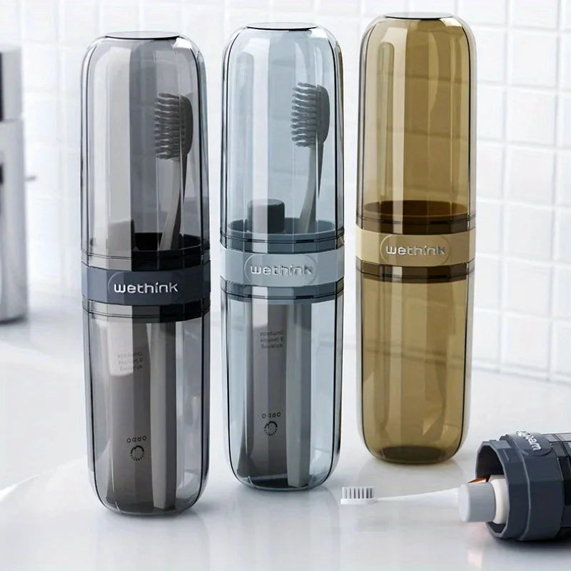 Portable Toothbrush and Toothpaste Travel Case