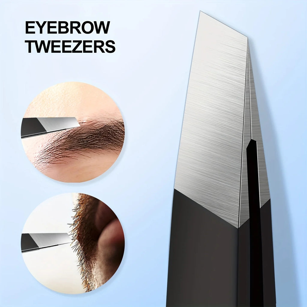 Precision Slant-Tip Eyebrow Tweezers