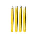 Precision Slanted Eyebrow Tweezers Set