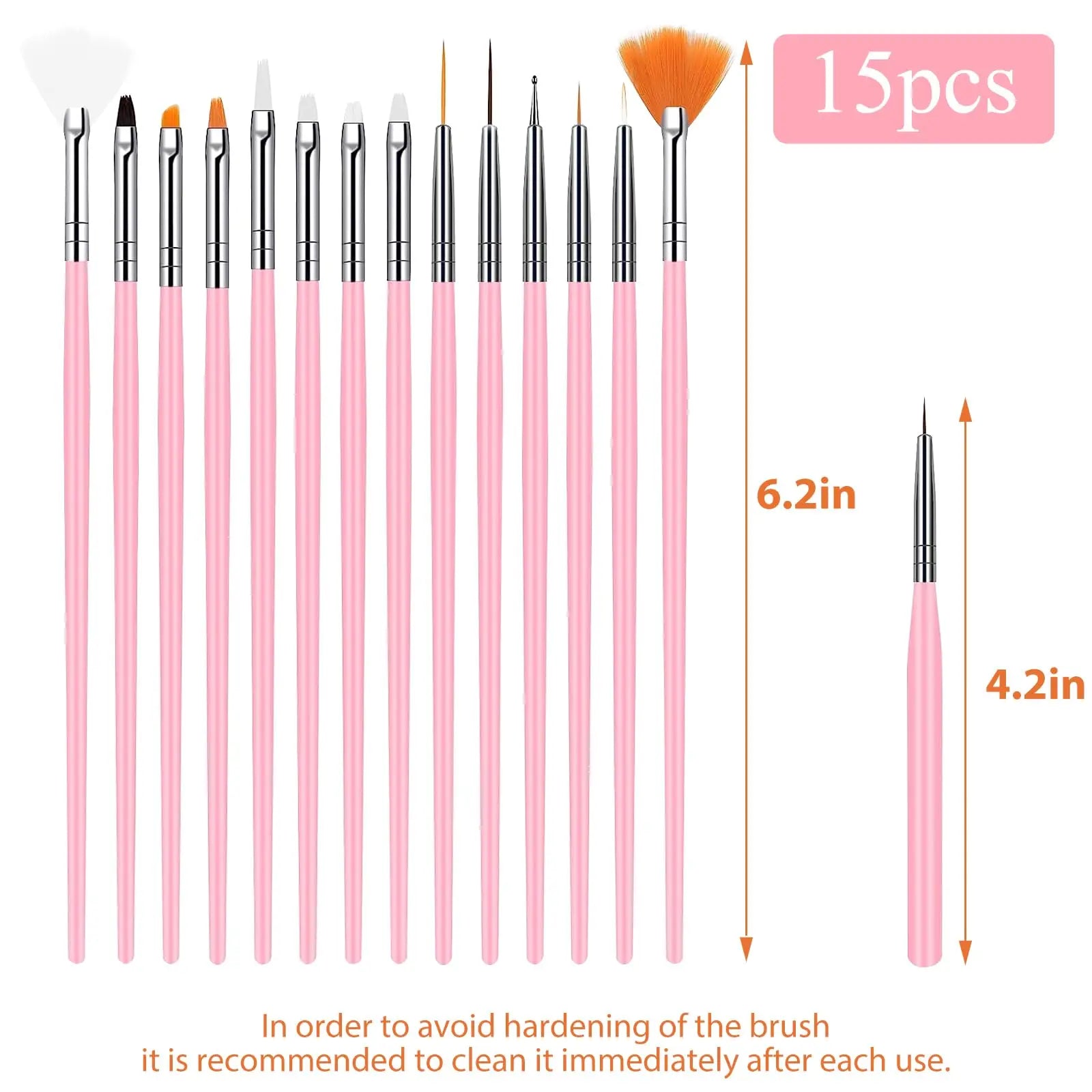 Professional Nail Art Brush and Dotting Tool Set - 14