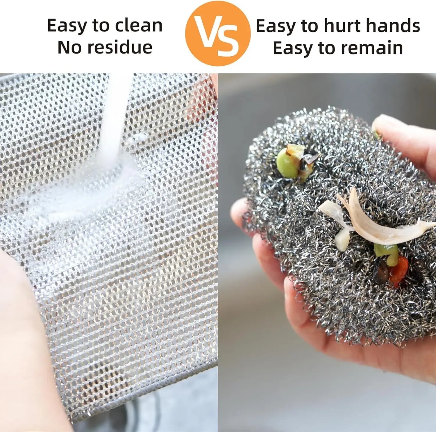 Heavy-Duty Wire Dishwashing Cloth for Kitchen