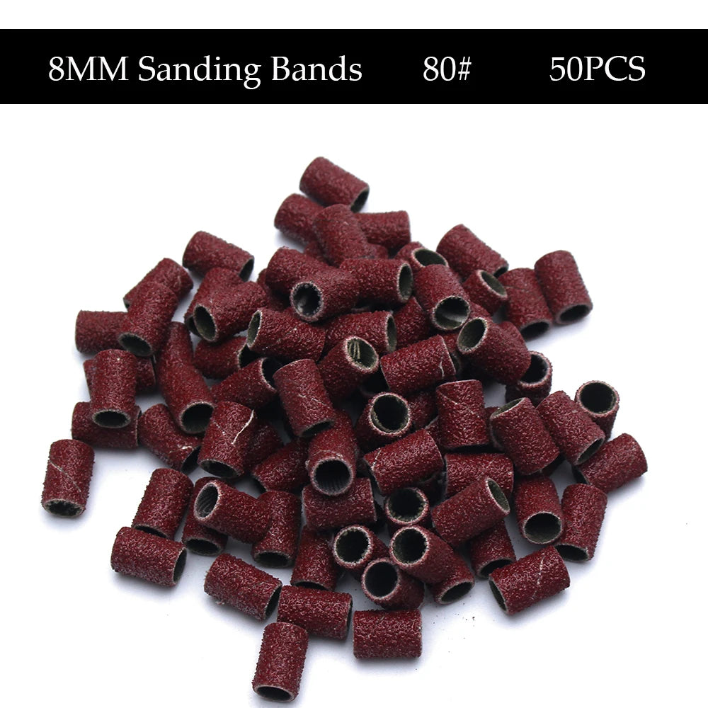Professional Mini Nail Sanding Bands for Electric Drill - 36