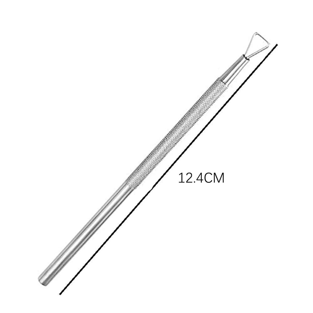 Stainless Steel Gel Nail Polish and Cuticle Remover Tool