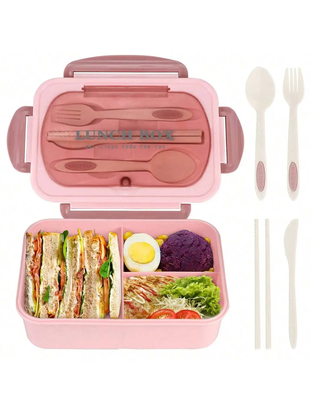 Leakproof 4-Compartment Bento Lunch Box