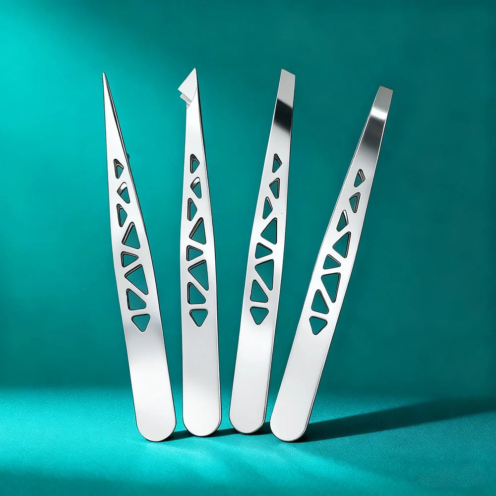 Professional Precision Eyebrow Tweezers Set - 3