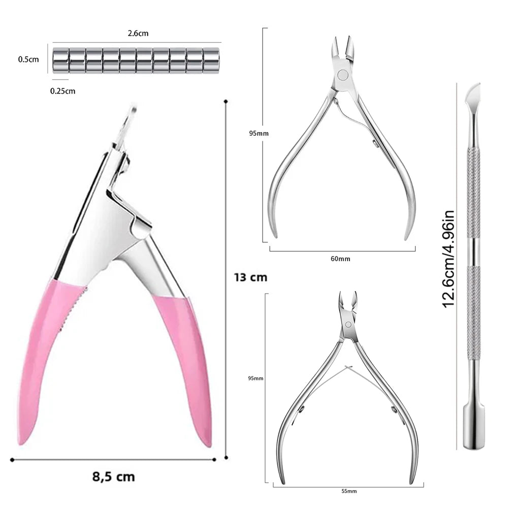 Professional Manicure and Cat Eye Nail Art Kit - 16