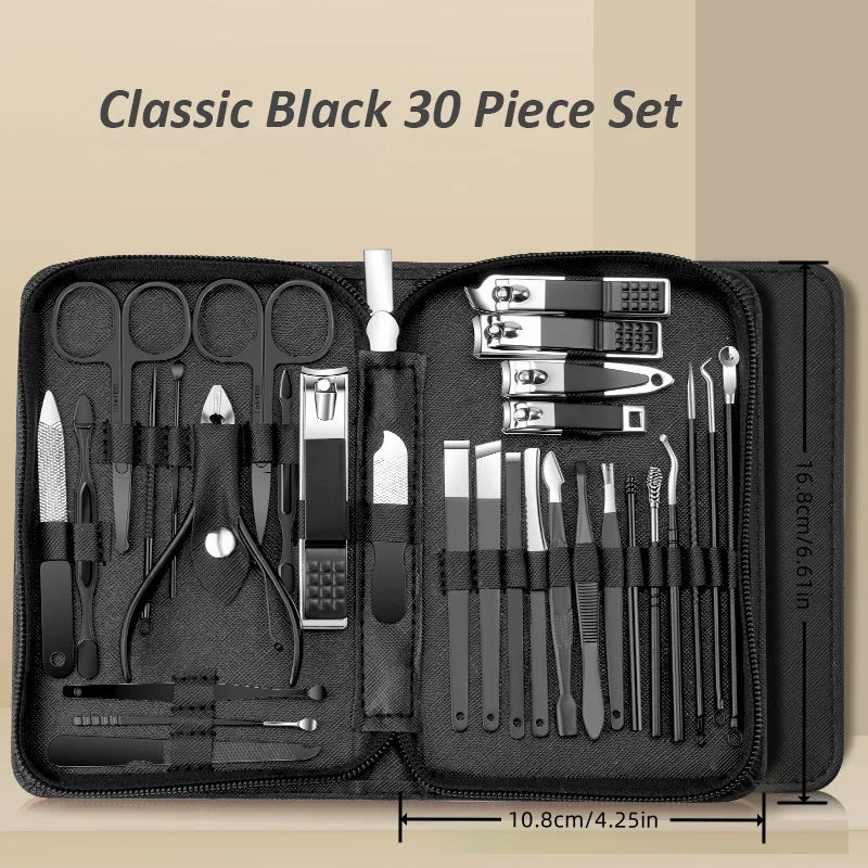 Professional Stainless Steel Manicure and Pedicure Grooming Set