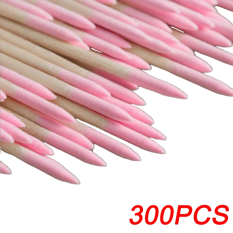Pointed Precision Cotton Swabs for Nail Art and Makeup