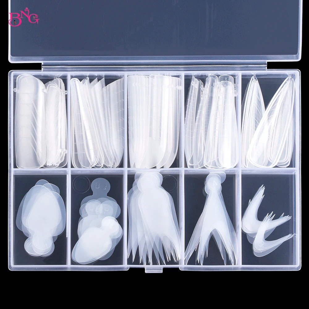 Dual Form Nail Extension Molds for Perfect Manicures
