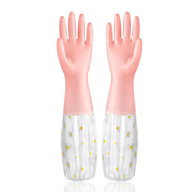Extra-Long Waterproof Cleaning Gloves - 2
