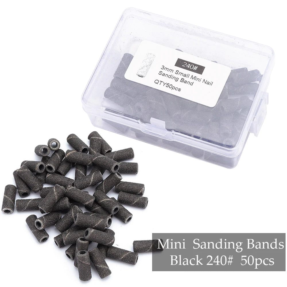Professional Mini Nail Sanding Bands for Electric Drill