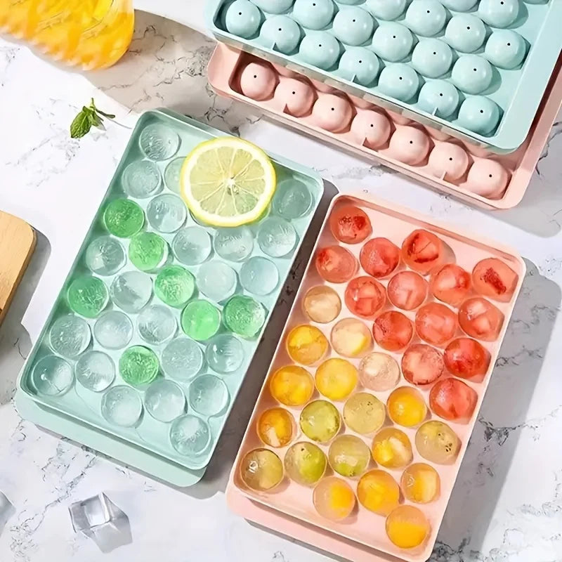 Round Ice Ball Maker Tray for Cocktails
