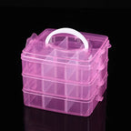 3-Tier Stackable Storage Organizer for Crafts and Jewelry