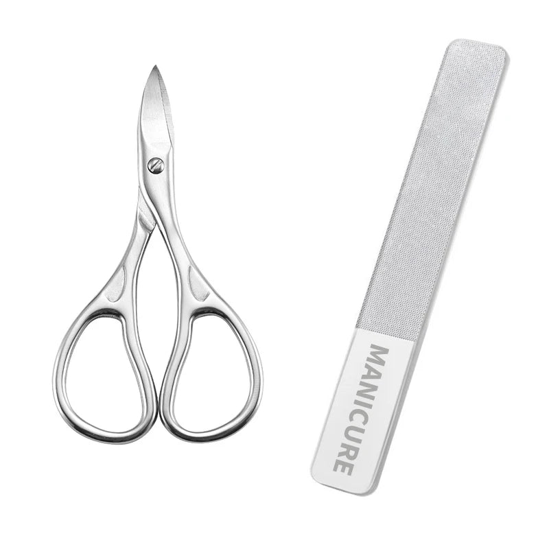 Precision Curved Stainless Steel Nail Scissors