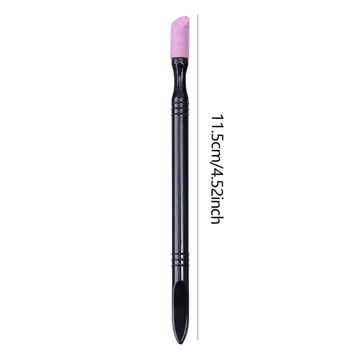 Dual-Ended Quartz Cuticle Pusher and Nail Trimmer