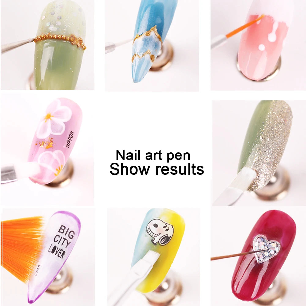 Professional Nail Art Brush Set for Manicure Designs