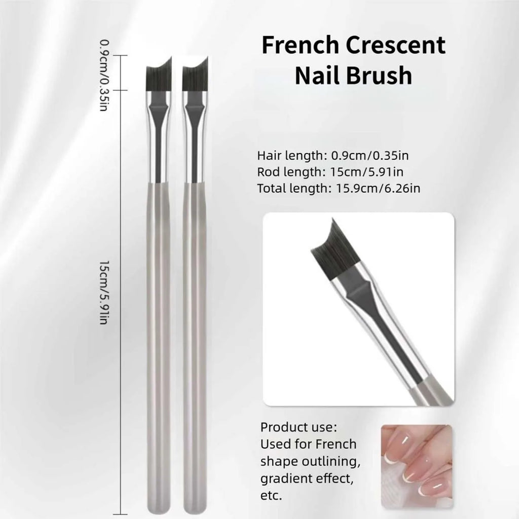 Professional French Tip Nail Art Brush for Perfect Manicures