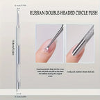 Professional Stainless Steel Cuticle Pusher and Nail Cleaner