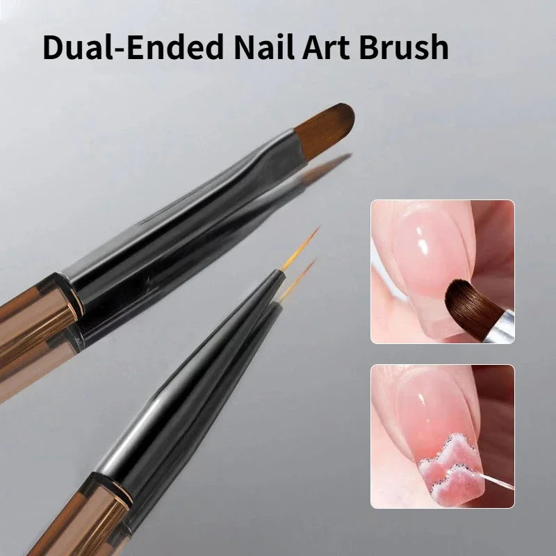 Dual-Ended Nail Art Painting and Carving Brush - 7