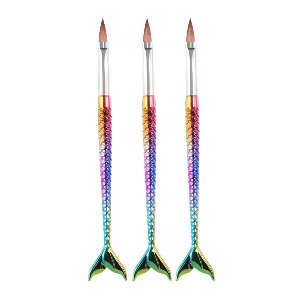 Mermaid Professional Nail Art Brush Set for Manicure Design - 15
