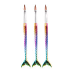 Mermaid Professional Nail Art Brush Set for Manicure Design