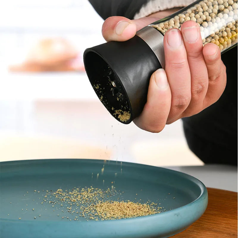Stainless Steel Adjustable Pepper and Salt Grinder - 2