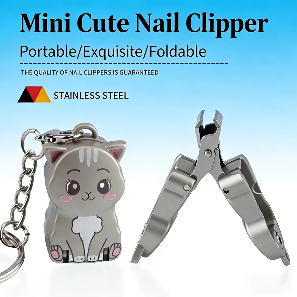 Portable Cat Design Keychain Nail Clipper - 4