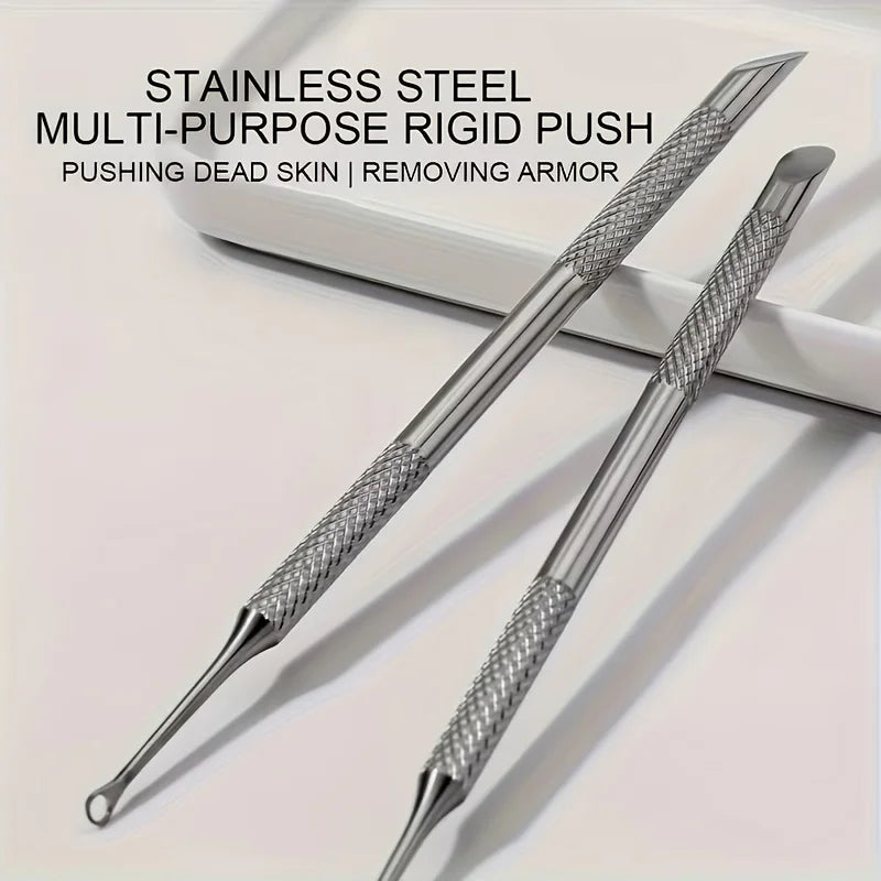 Professional Dual-Ended Cuticle and Nail Care Tool