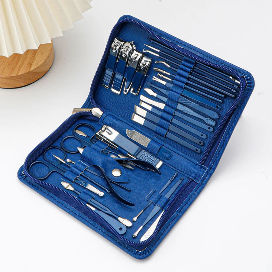 Professional Stainless Steel Manicure and Pedicure Grooming Kit