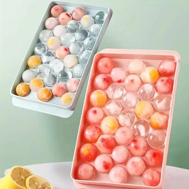 Round Ice Ball Maker Tray for Cocktails
