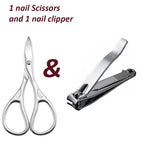 Precision Curved Stainless Steel Nail Scissors